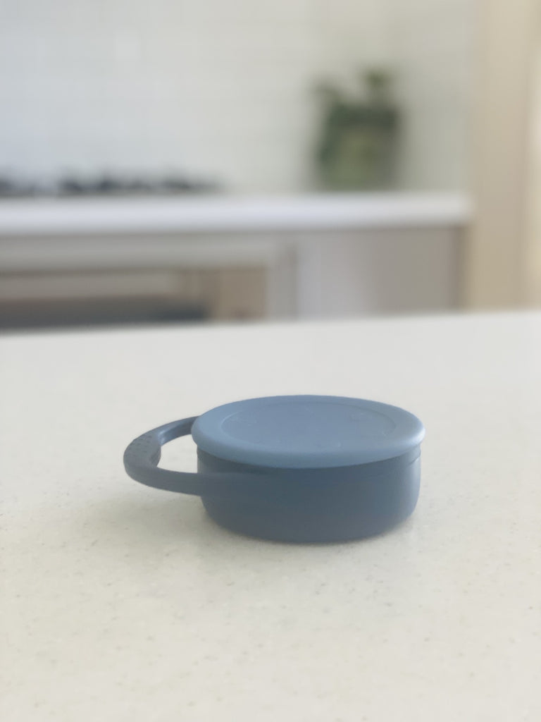 Collapsible Snack Cup with Lid - Blueberry