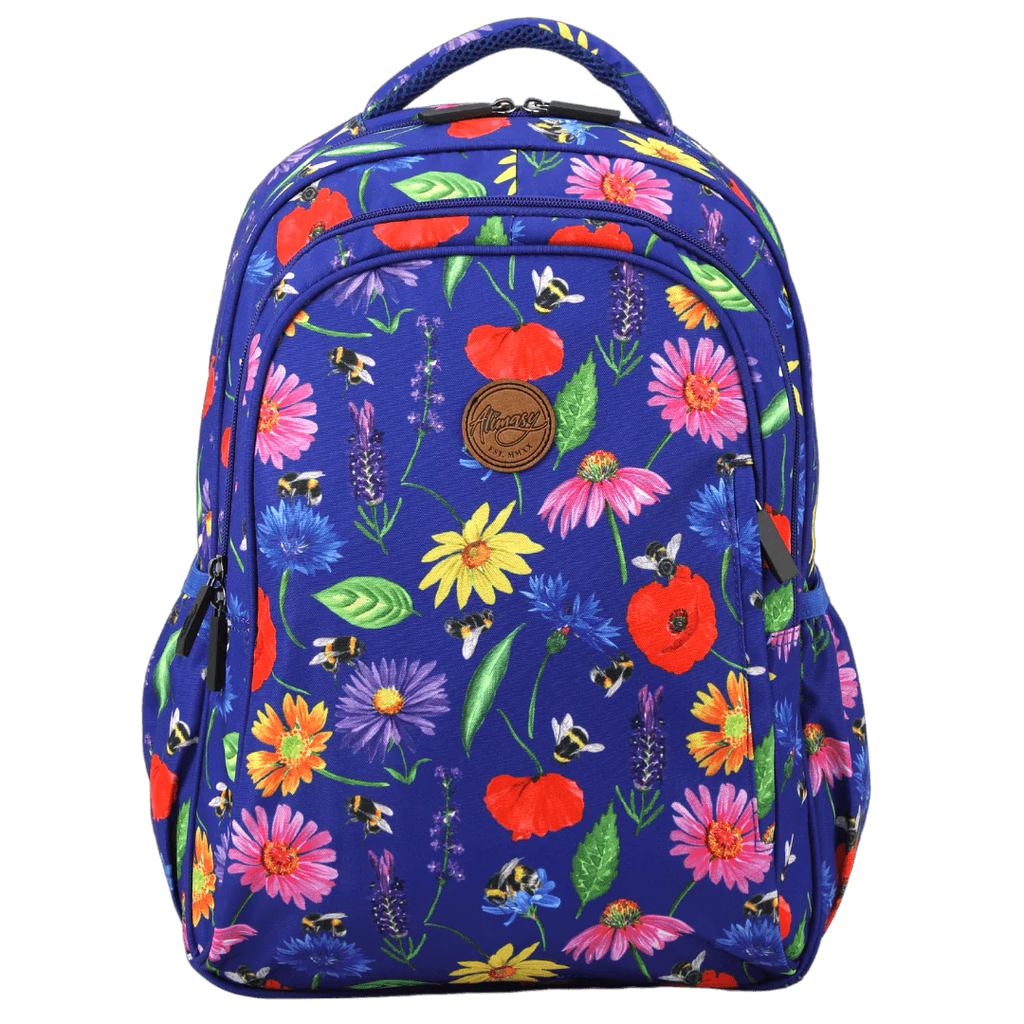 Midsize Kids Backpack - Bees & Wildflowers