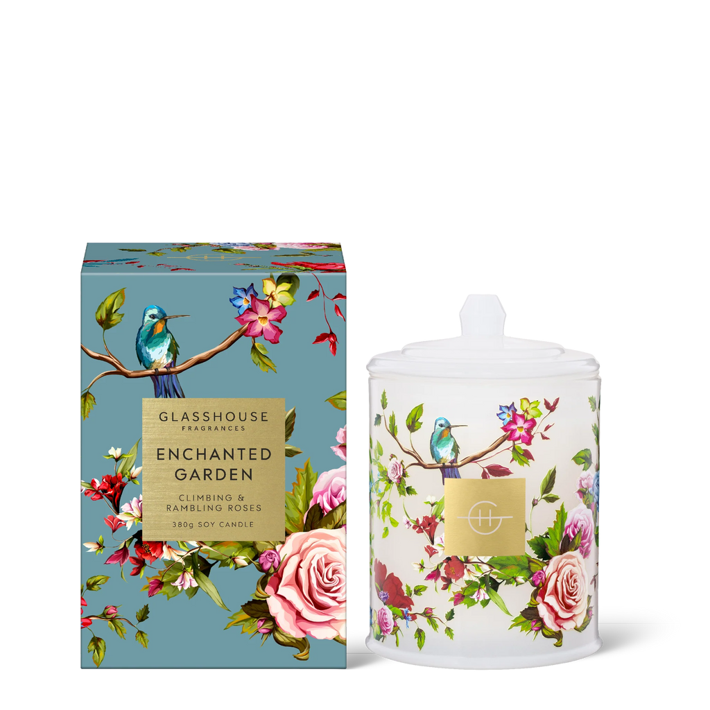 Enchanted Garden - Climbing & Rambling Roses 380g Soy Candle - LIMITED EDITION
