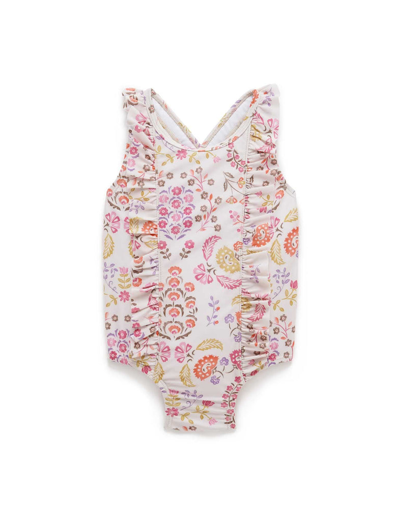 Paisley One Piece Swimsuit - Size 2, 4 & 5