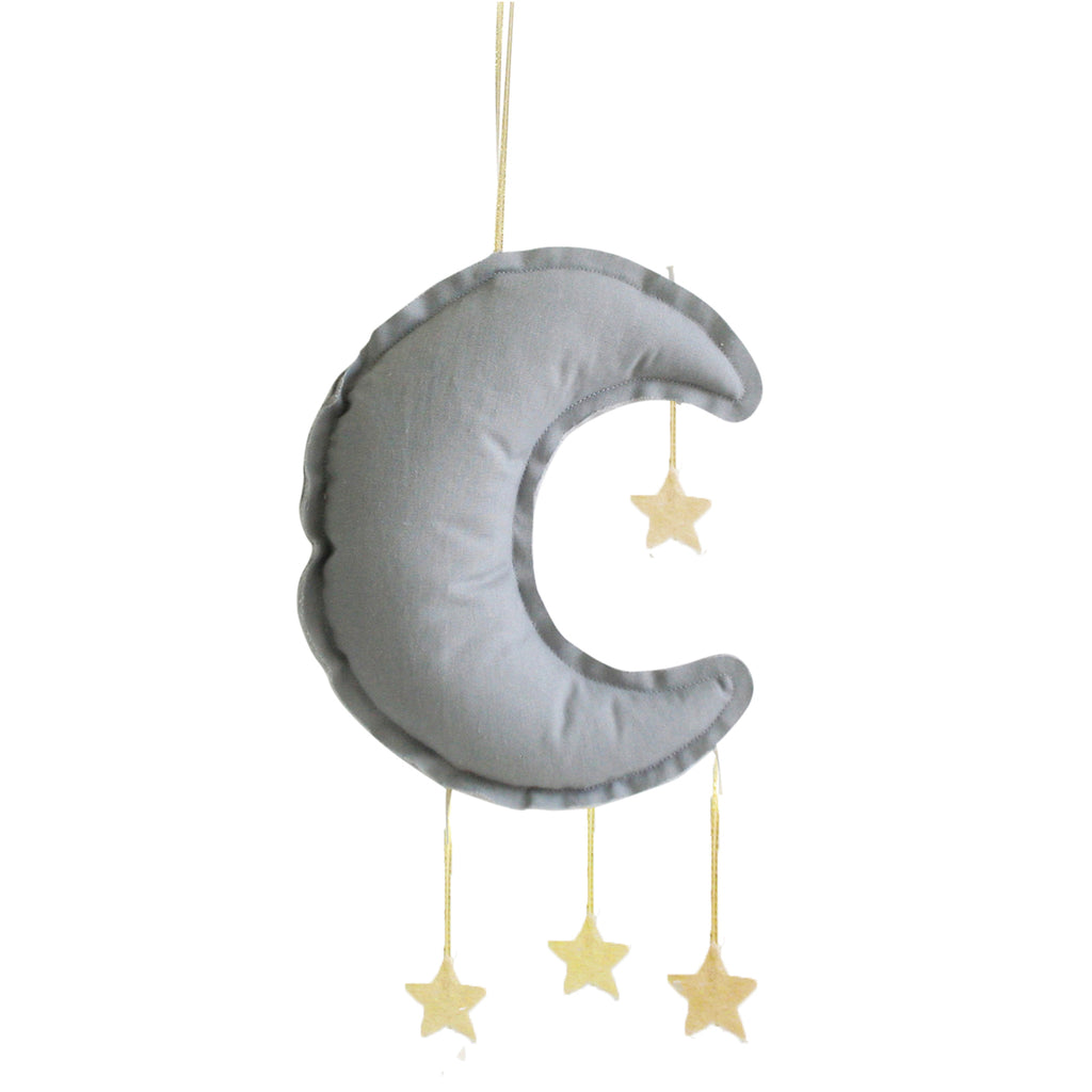 Linen Moon Mobile - Grey