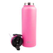 1.1L 'Challenger' Sports Bottle with Sipper - Neon Pink