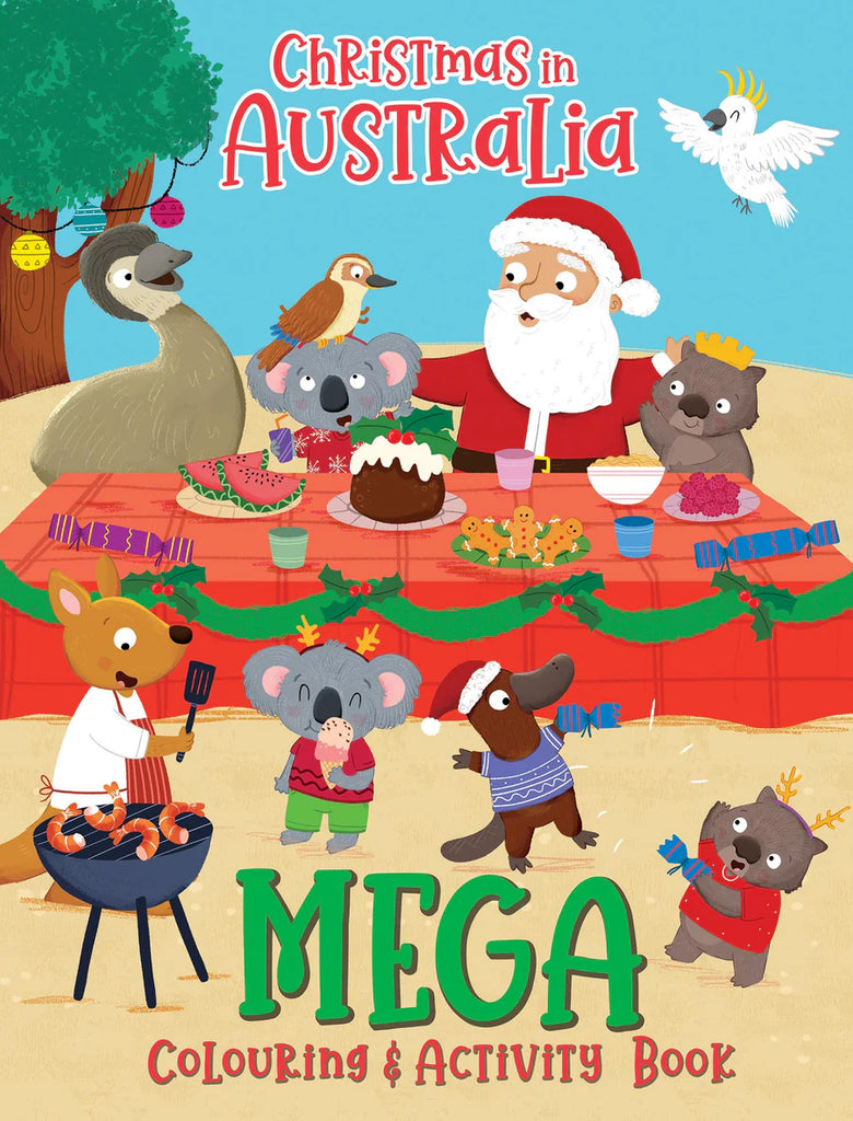 Christmas in Australia - Mega Colouring and Activity Book