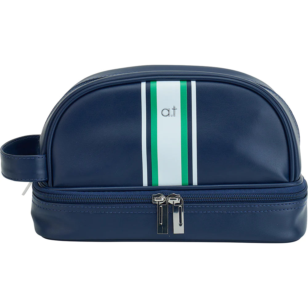 Stripe Toiletry Bag - Navy