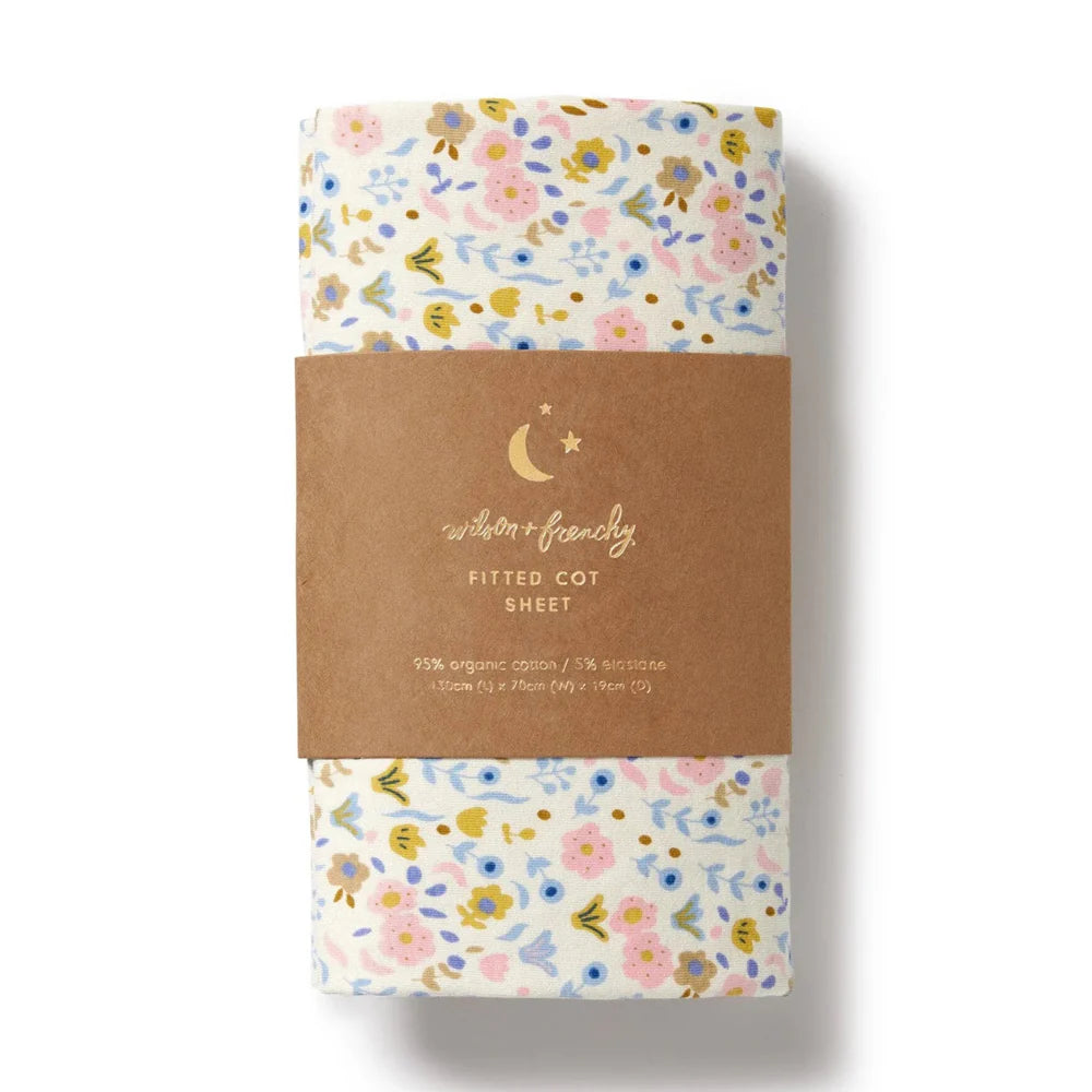 Ava Floral Cot Sheet