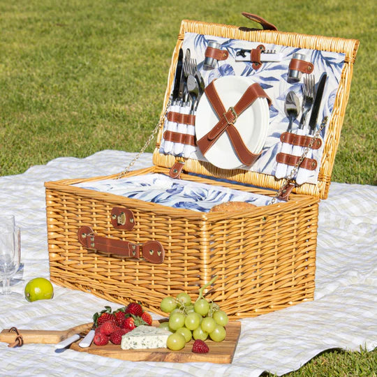 Blue Lagoon 4 Person Picnic Basket