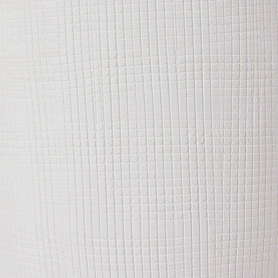 Nelson White Textured Vase - Large