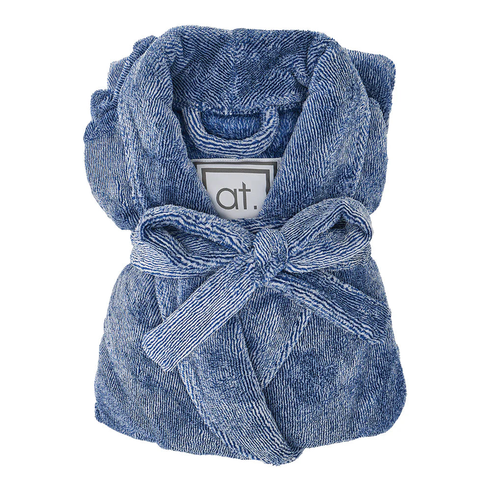 Men's Bath Robe - Navy