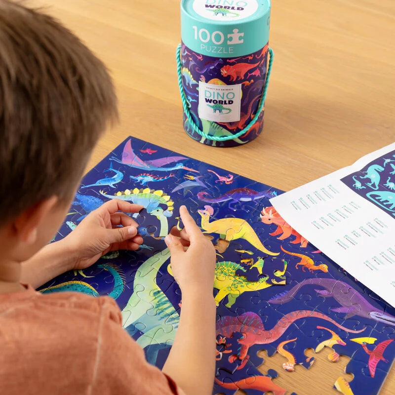 Animal Species Puzzle - 100 pc - Dino World