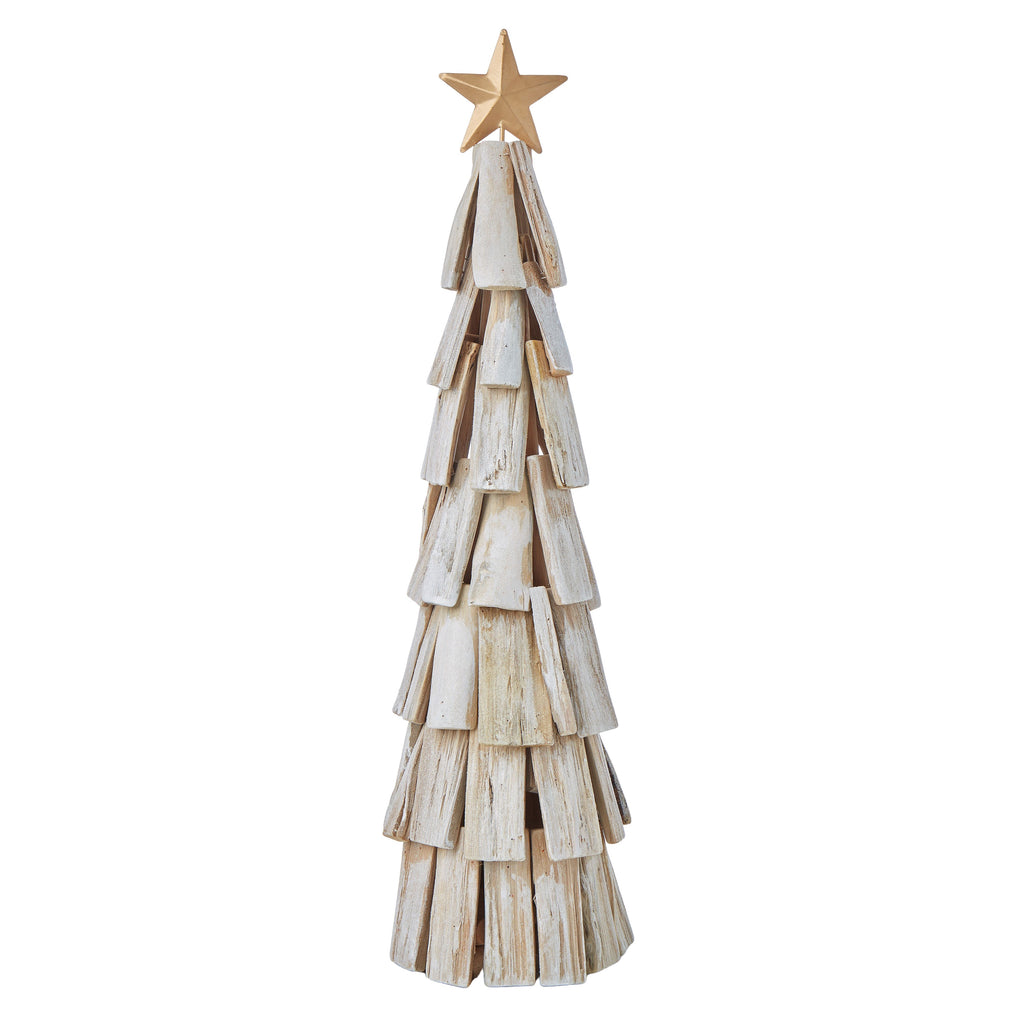 Wooden Tree with Star