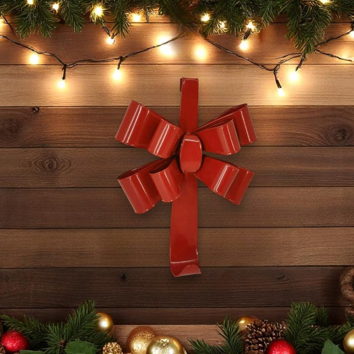 Red Bow Wreath Hanger