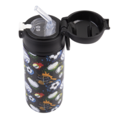 550ml Kids Drink Bottle with Sipper Straw - Sports