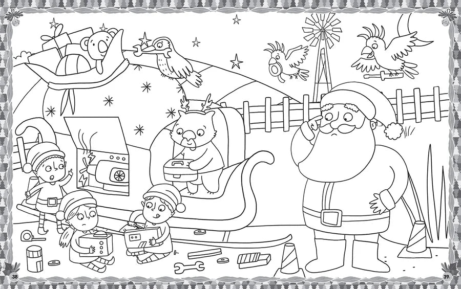 Christmas in Australia - Ultimate Colouring and Sticker Book