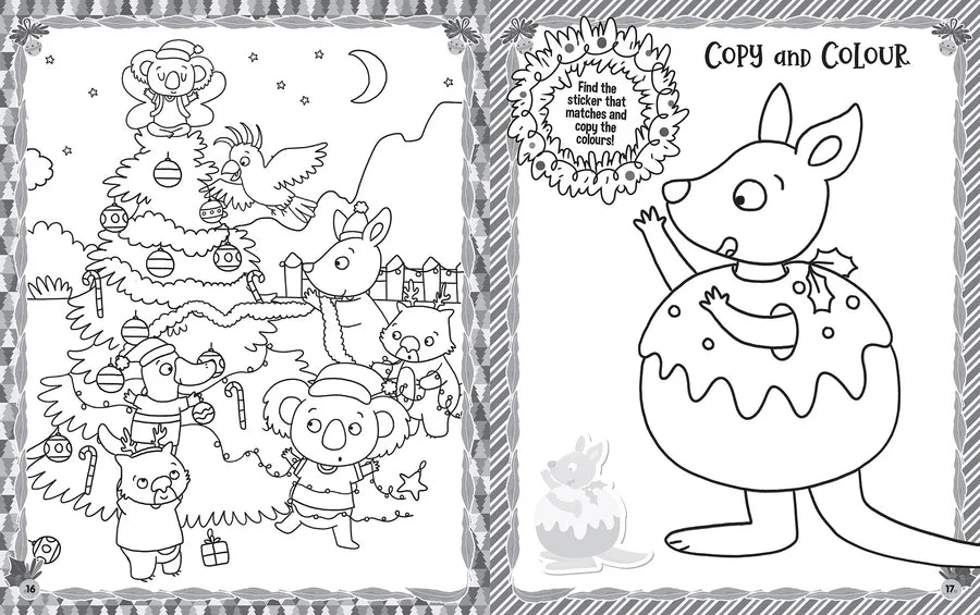 Christmas in Australia - Ultimate Colouring and Sticker Book
