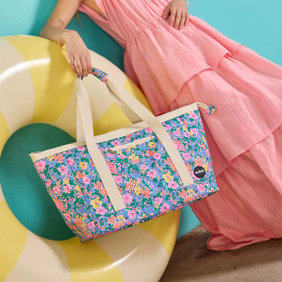 Holiday Tote Bag - Rainbow Garden - NEW
