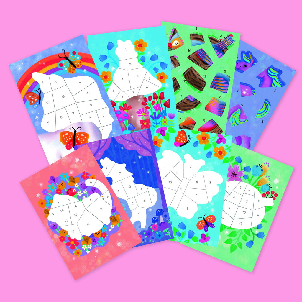 Sticker by Numbers Set - Magical Garden