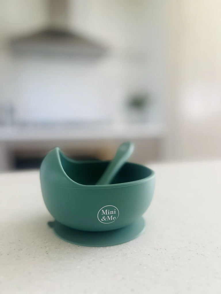Wave Bowl & Spoon Set - Kale