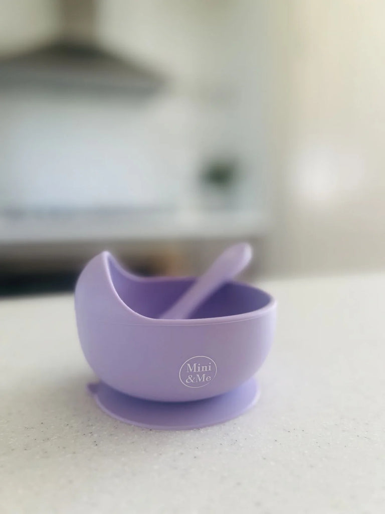 Wave Bowl & Spoon Set - Lilac