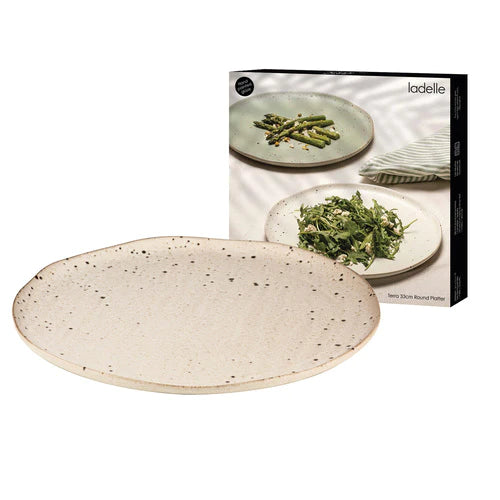 Terra Ecru Round Platter - 33cm