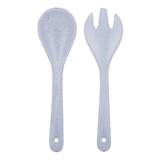 Artisan Blue Salad Servers