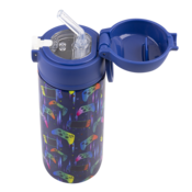 550ml Kids Drink Bottle with Sipper Straw - Gamer