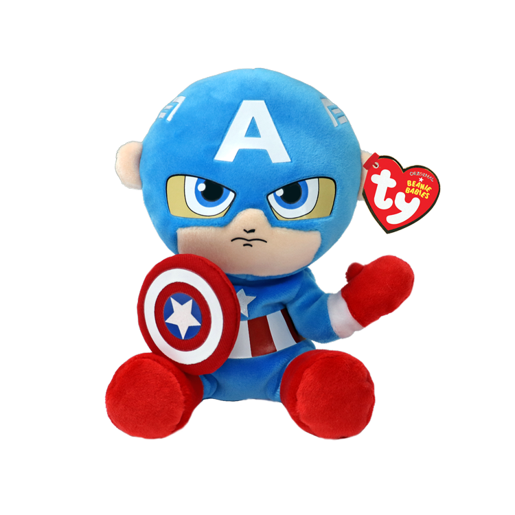 Marvel Captain America Regular Soft Beanie Babies