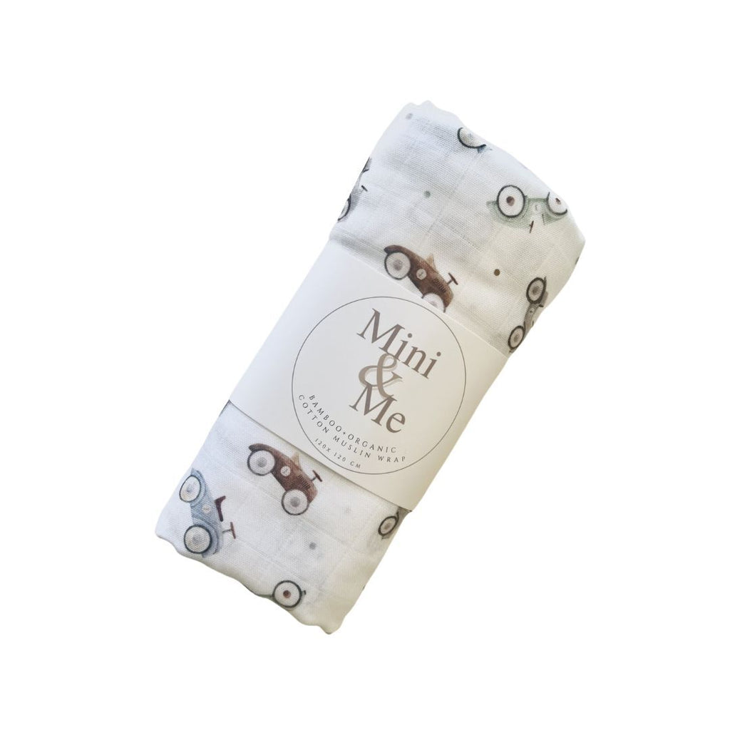 Cars Bamboo Muslin Wrap