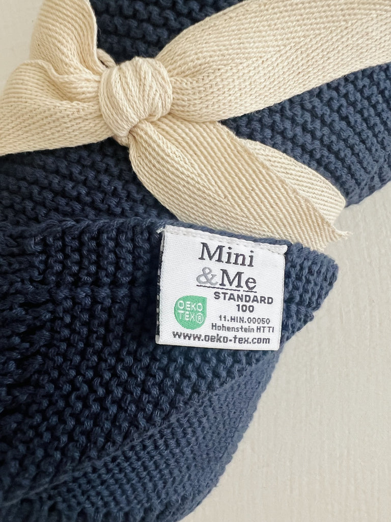 Cable Knit Baby Blanket - Cambridge Blue