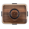Acacia Wood Rectangular Grazing Platter with Lid