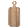 4 Piece Oblong Acacia Wood Cheese Paddle with Knives