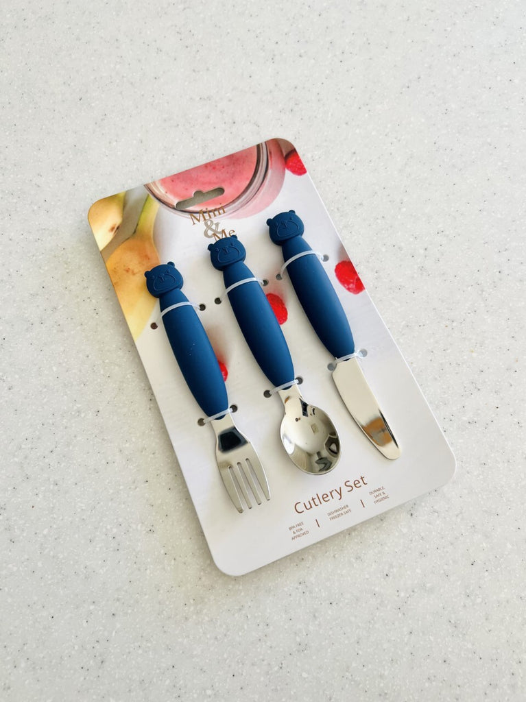 Metal Cutlery Set - Blueberry
