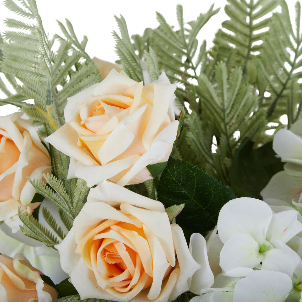 Hydrangea Mimi Rose Mix in Garden Vase