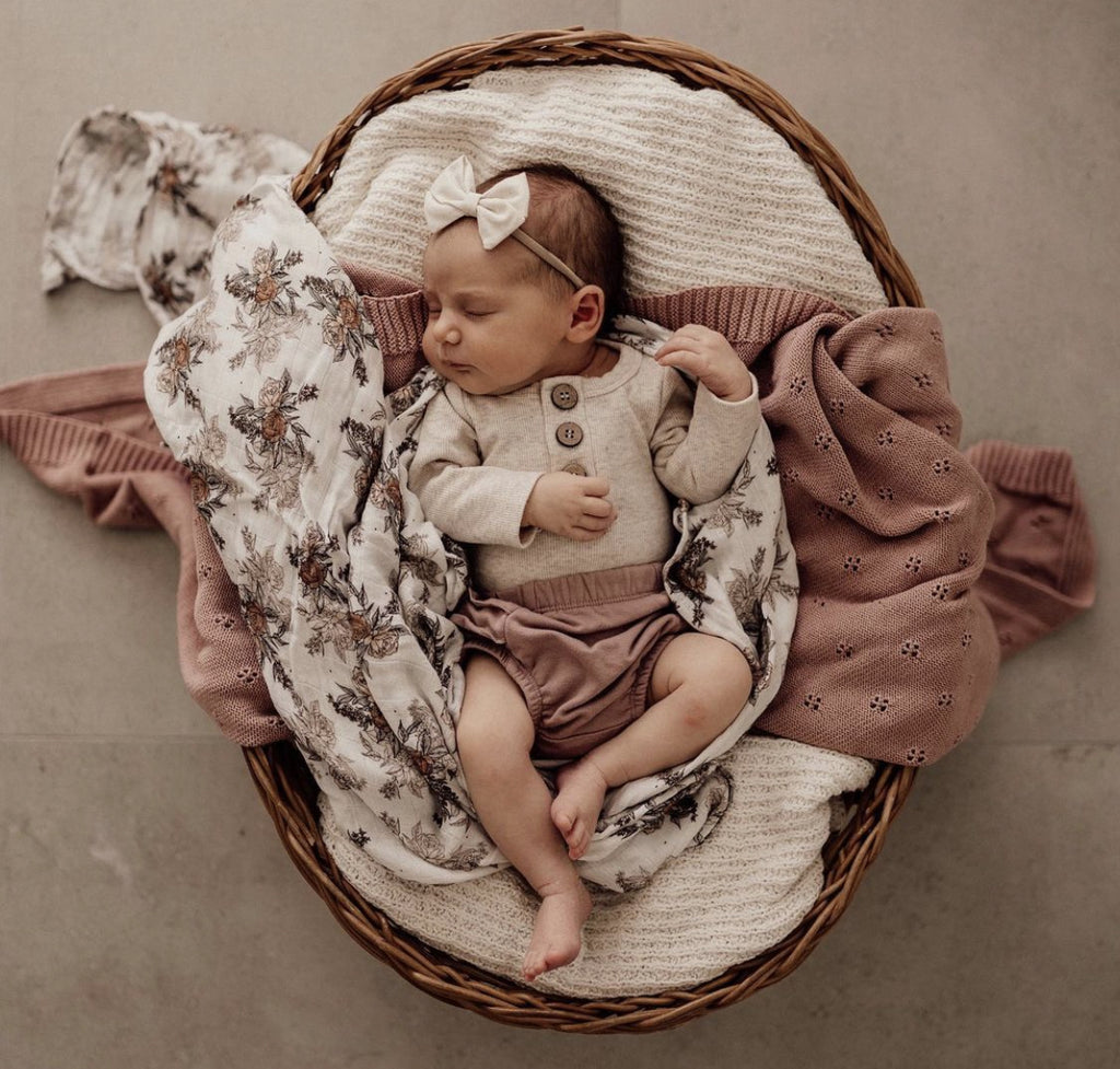 Heirloom Baby Blanket - Blush