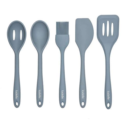 Craft Blue Silicone 5pc Utensil Set