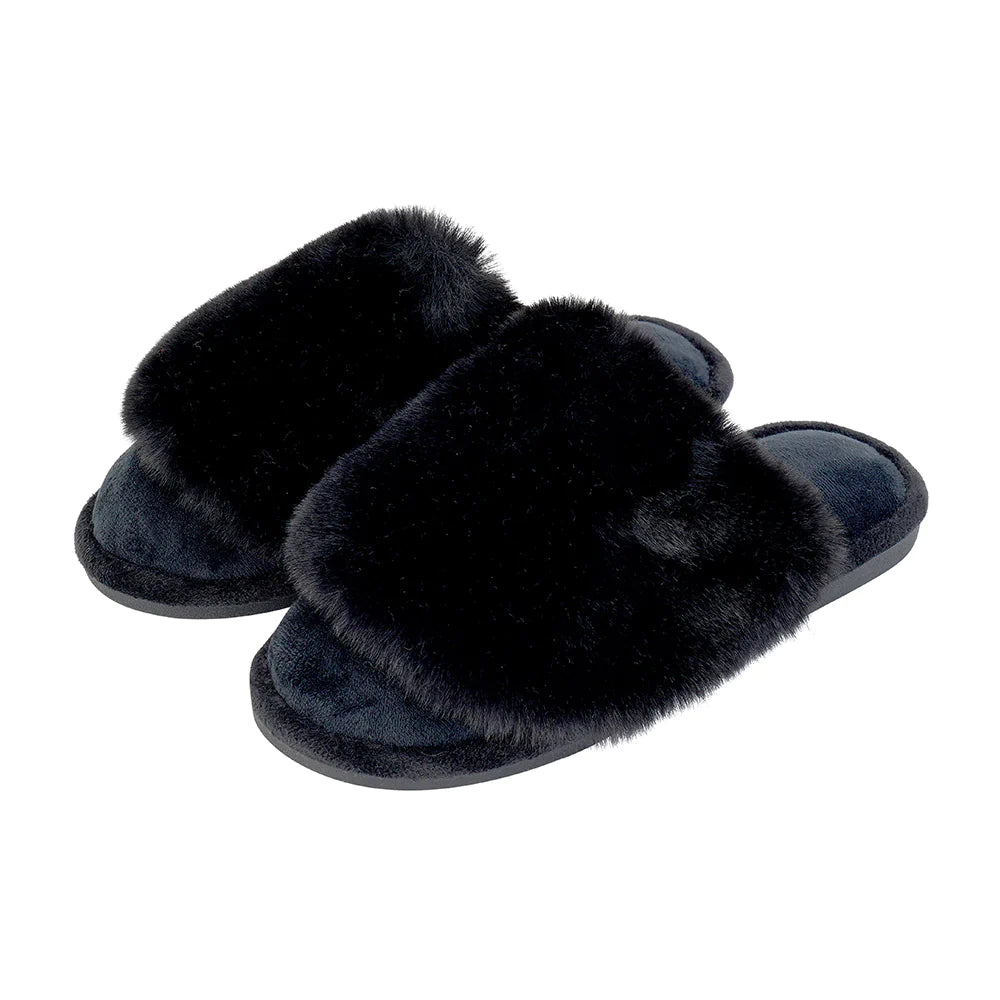 Cosy Luxe Slippers - Black