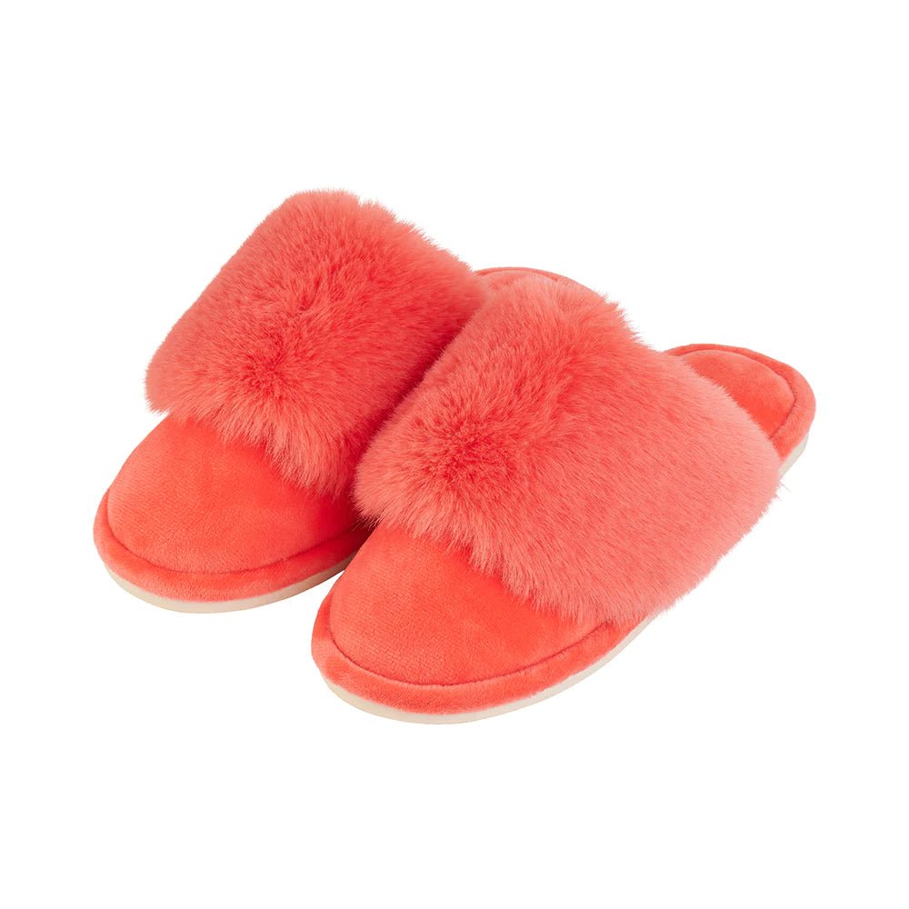 Cosy Luxe Slippers - Melon