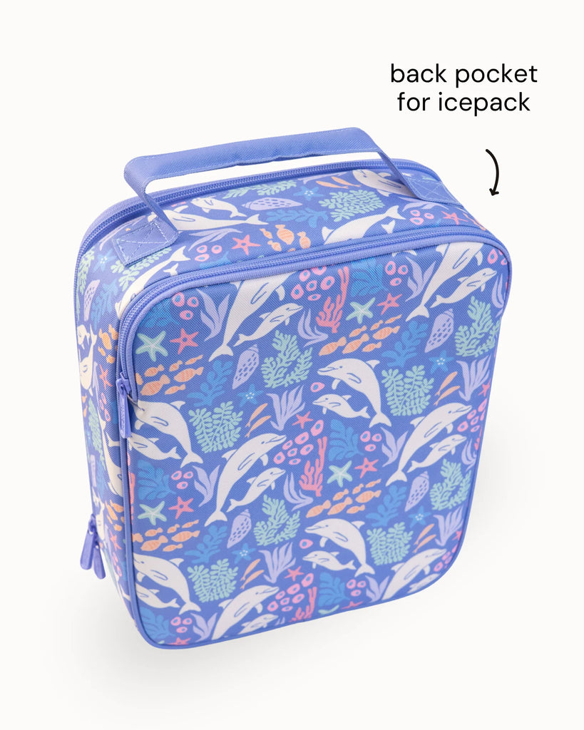 Insulated Lunch Bag - Dolphin Dreams - NEW LARGER SIZE