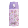 400ml Kids Drink Bottle with Sipper Straw - Butterfly Bliss