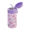 400ml Kids Drink Bottle with Sipper Straw - Butterfly Bliss