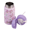 400ml Kids Drink Bottle with Sipper Straw - Butterfly Bliss