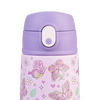 400ml Kids Drink Bottle with Sipper Straw - Butterfly Bliss
