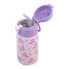 400ml Kids Drink Bottle with Sipper Straw - Butterfly Bliss