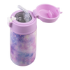 400ml Kids Drink Bottle with Sipper Straw - Galaxy
