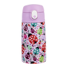 400ml Kids Drink Bottle with Sipper Straw - Lovely Ladybugs