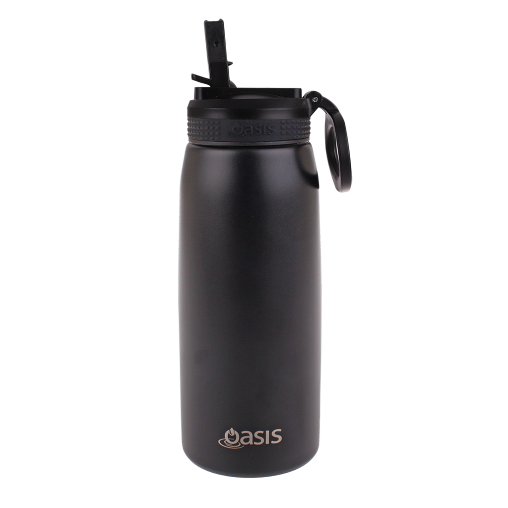 780ml Sports Bottle with Sipper - Black