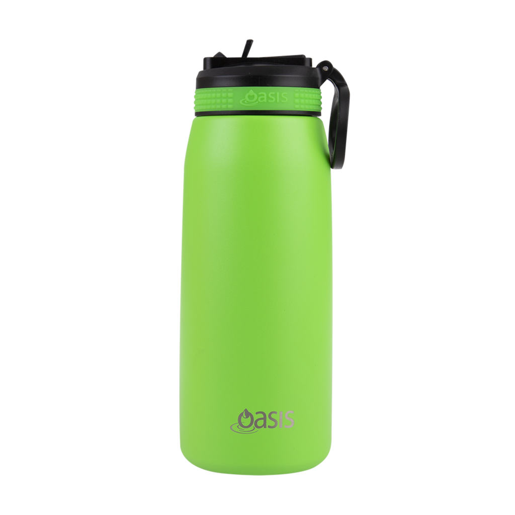 780ml Sports Bottle with Sipper - Neon Green