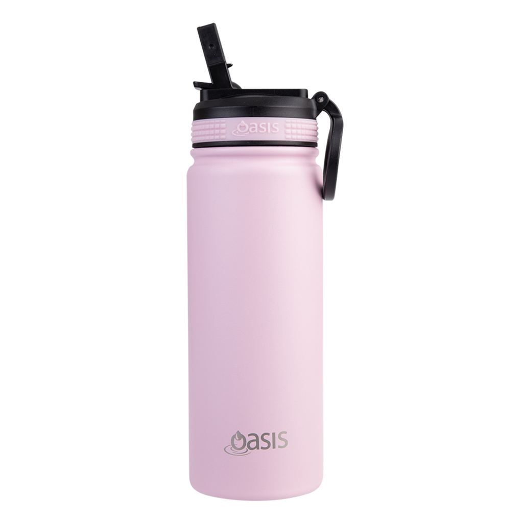 550ml 'Challenger' Sports Bottle with Sipper - Carnation