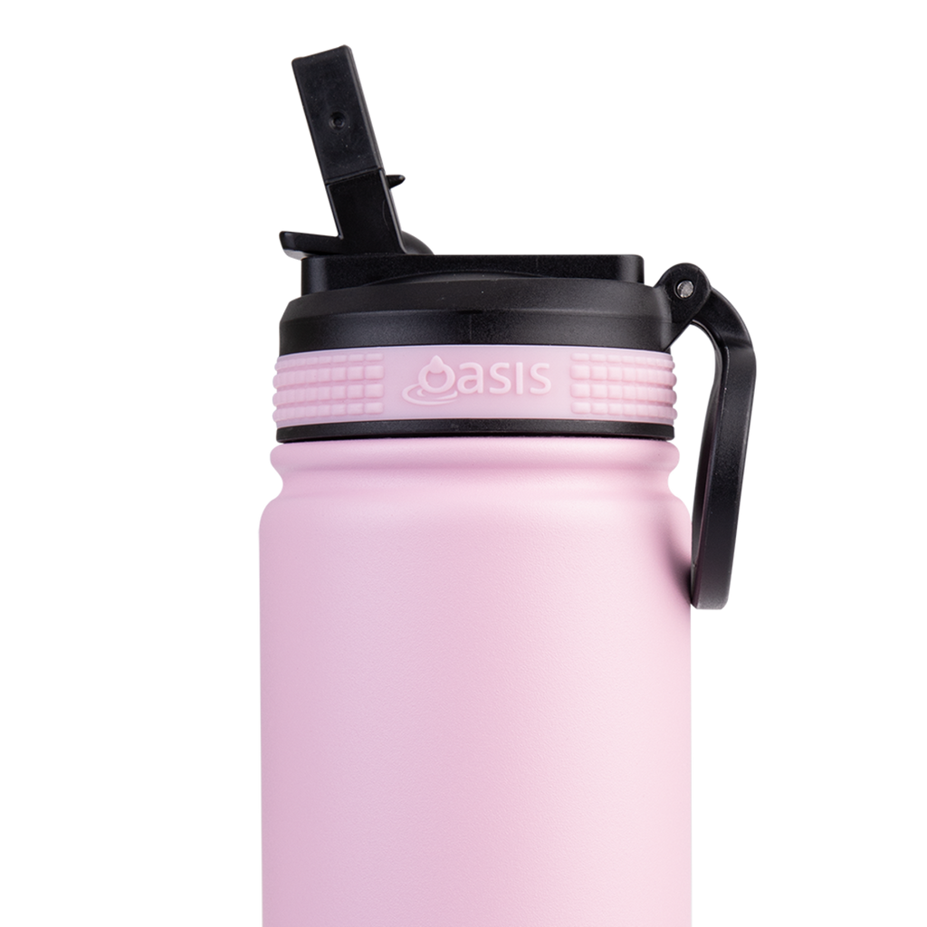 550ml 'Challenger' Sports Bottle with Sipper - Carnation