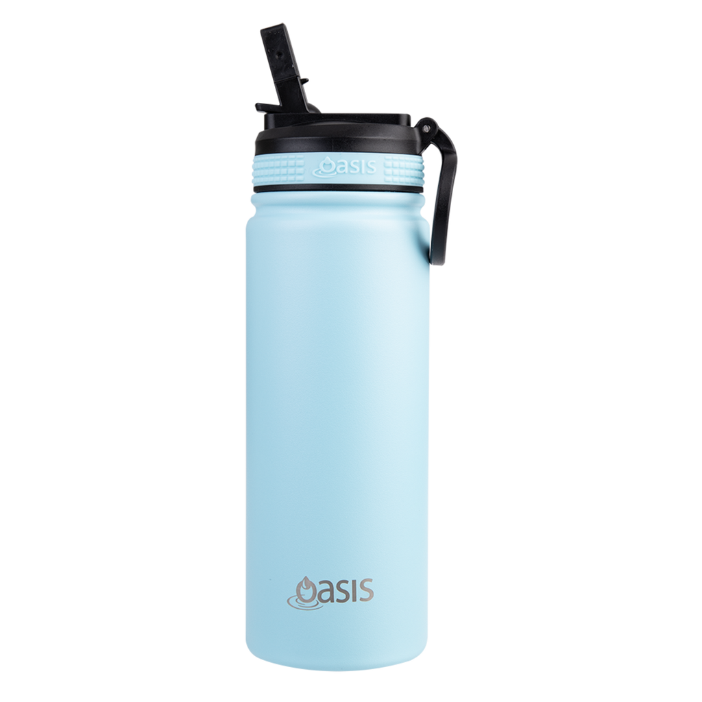 550ml 'Challenger' Sports Bottle with Sipper - Island Blue