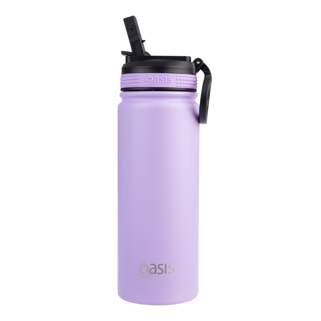 550ml 'Challenger' Sports Bottle with Sipper - Lavender